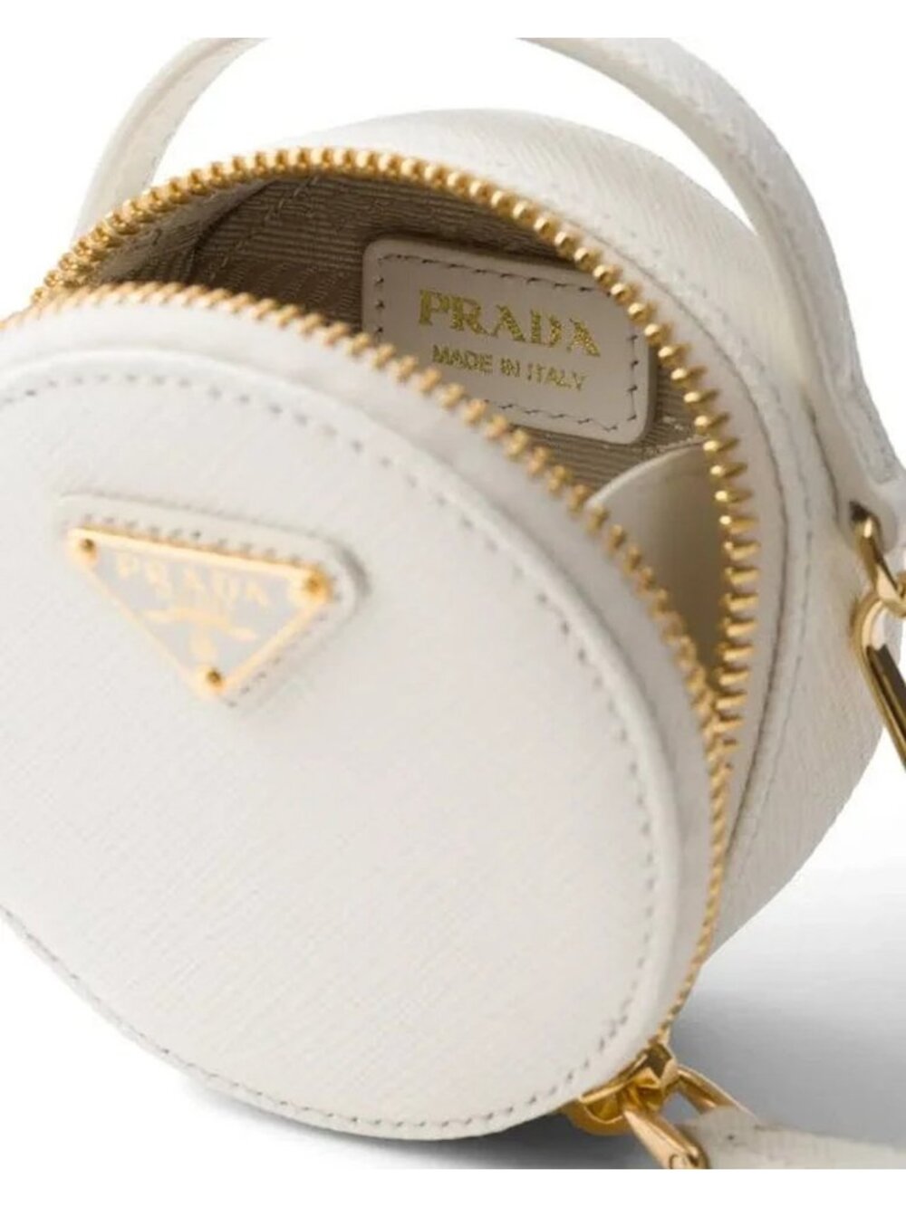 Prada white Mini Pouch with Removable Chain OS - Picture 3 of 5